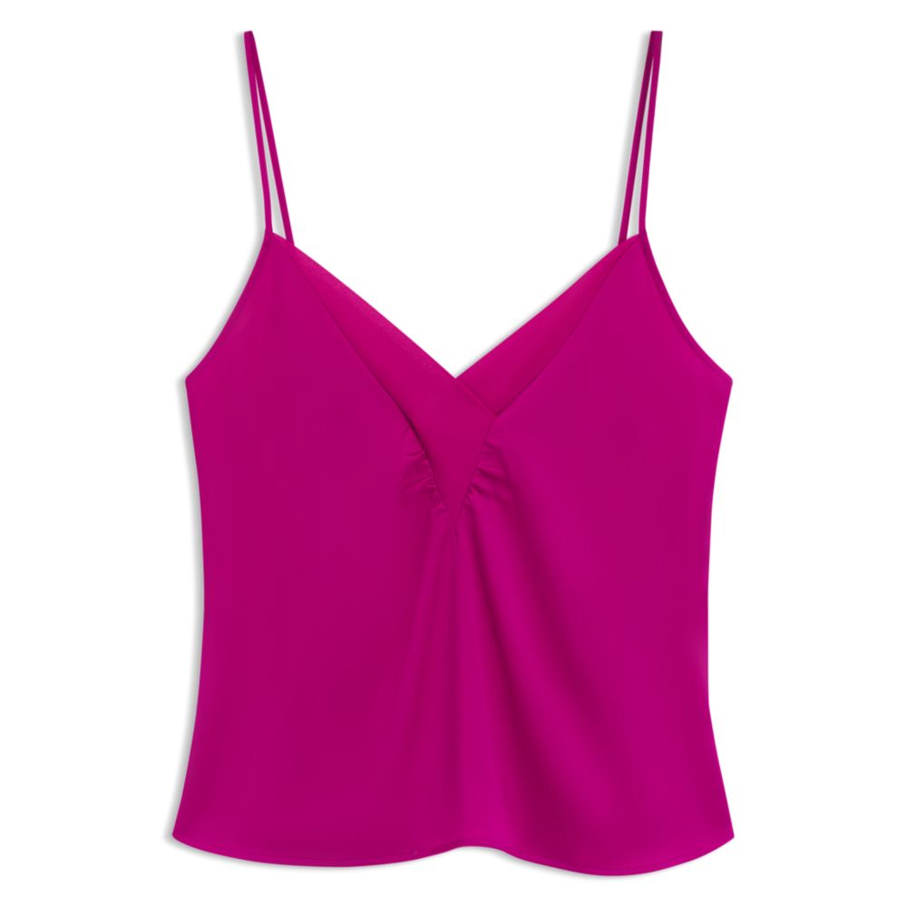 Шелковый топ-камизоль с отделкой из жоржета на вырезе BOSS, темно-розовый
Шелковый топ-камизоль с отделкой из жоржета на вырезе BOSS, темно-розовый