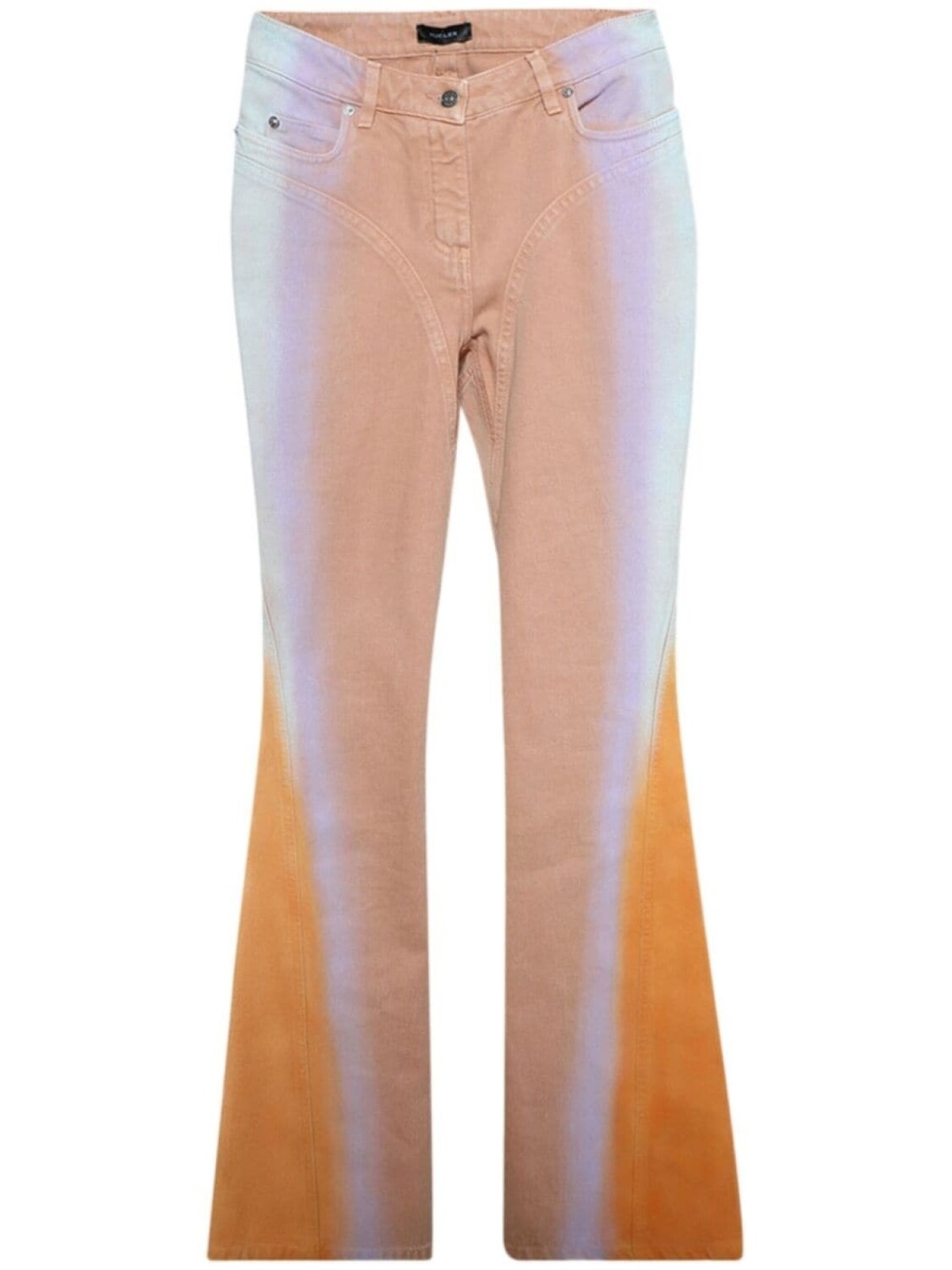 Mugler расклешенные джинсы с эффектом градиента, коричневый
Mugler расклешенные джинсы с эффектом градиента, коричневый