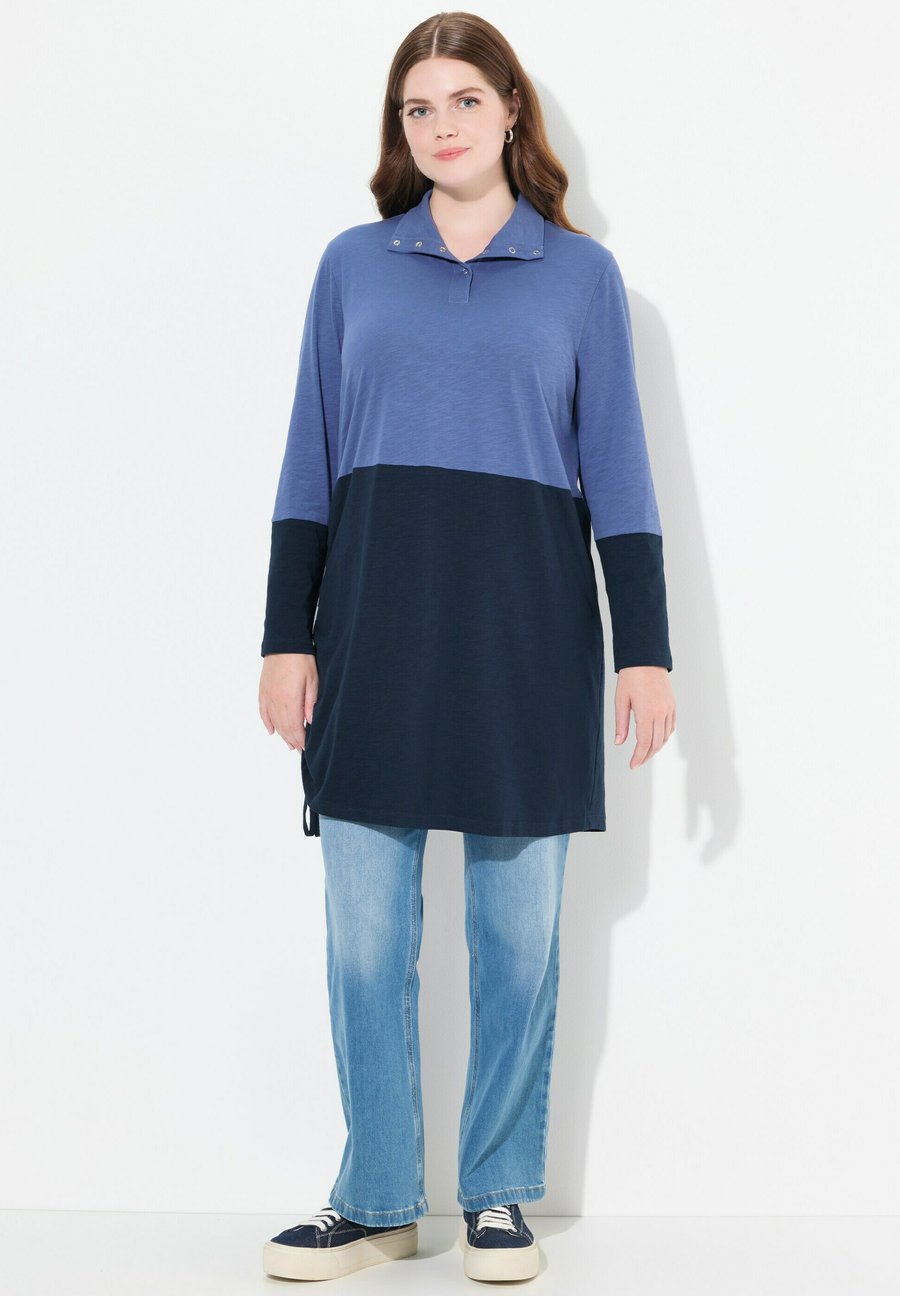 Топ Ulla Popken Long sleeved top, Atlantic Blue/Blue
Топ Ulla Popken Long sleeved top, Atlantic Blue/Blue