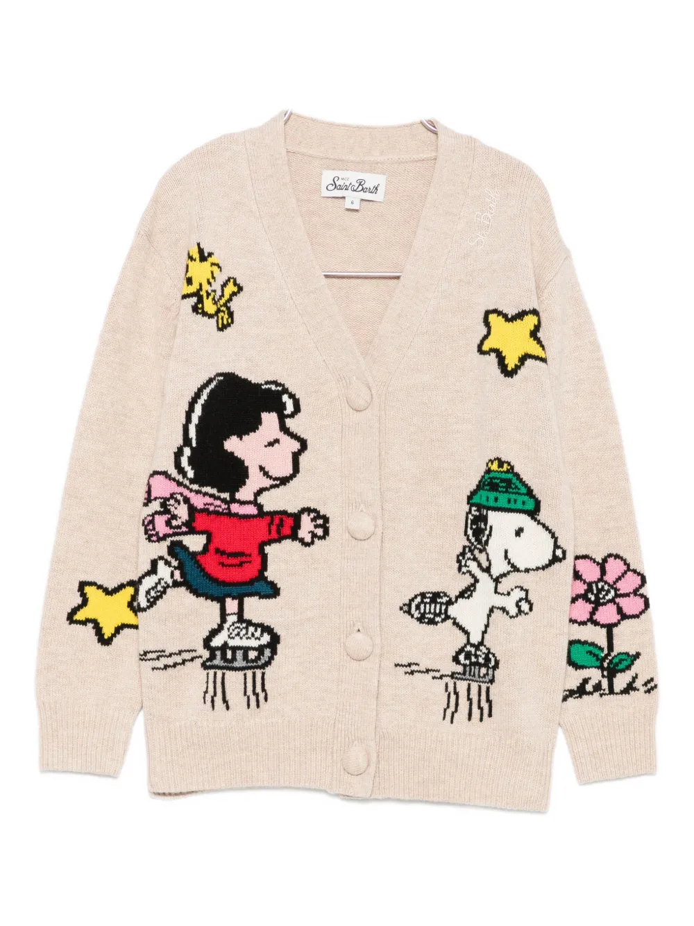 Кардиган с V-образным вырезом Mc2 Saint Barth Kids, светло-бежевый
Кардиган с V-образным вырезом Mc2 Saint Barth Kids, светло-бежевый