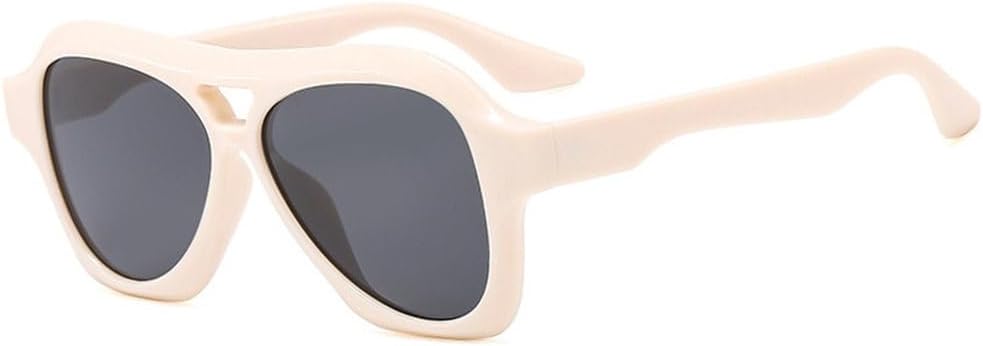 Модные солнцезащитные очки большого размера для женщин в стиле ретро, гелевые, цветные, с защитой от УФ-излучения UV400, для мужчин, в стиле панк TYUVIVO, Beige Grey
Модные солнцезащитные очки большого размера для женщин в стиле ретро, гелевые, цветные, с защитой от УФ-излучения UV400, для мужчин, в стиле панк TYUVIVO, Beige Grey