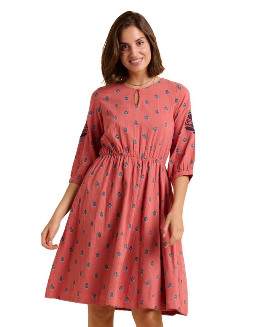 Женское миди-платье с рукавами 3/4 и круглым вырезом Brakeburn, Pink
Женское миди-платье с рукавами 3/4 и круглым вырезом Brakeburn, Pink