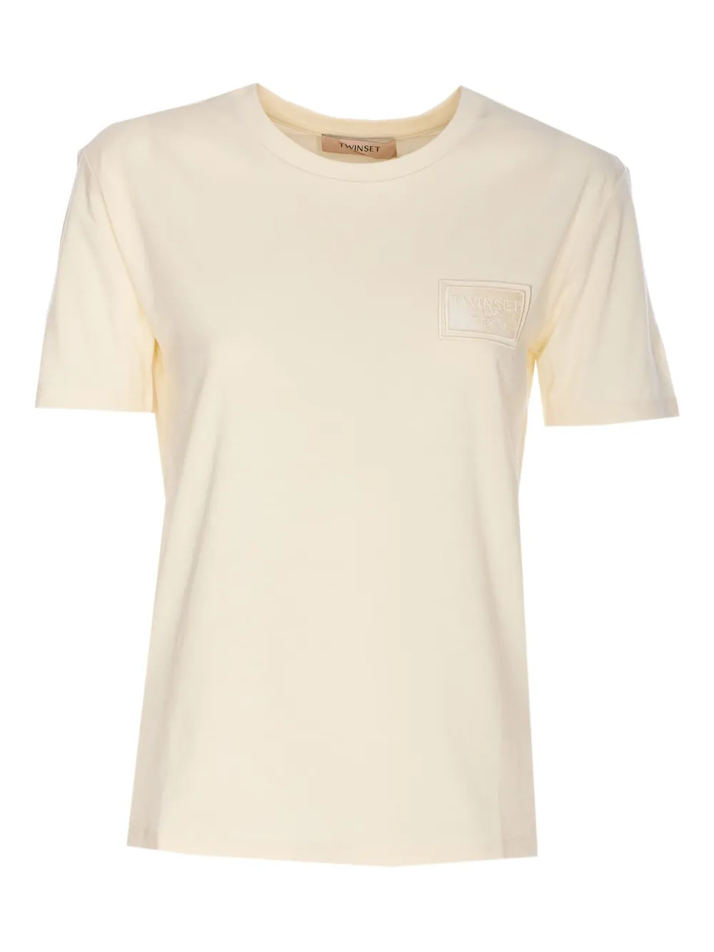 Футболка с вышитым логотипом TWINSET, нейтральный
Футболка с вышитым логотипом TWINSET, нейтральный