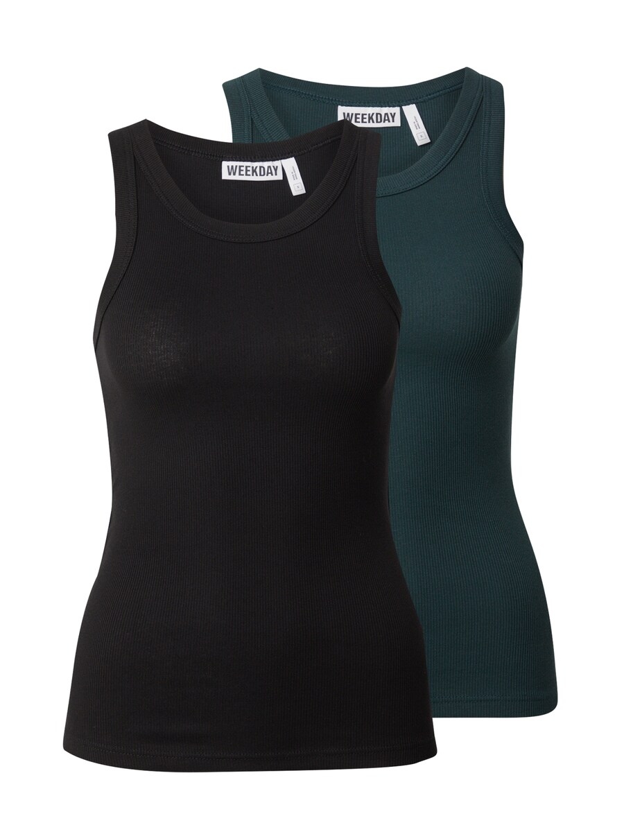 Топ WEEKDAY, Dark green/Black
Топ WEEKDAY, Dark green/Black