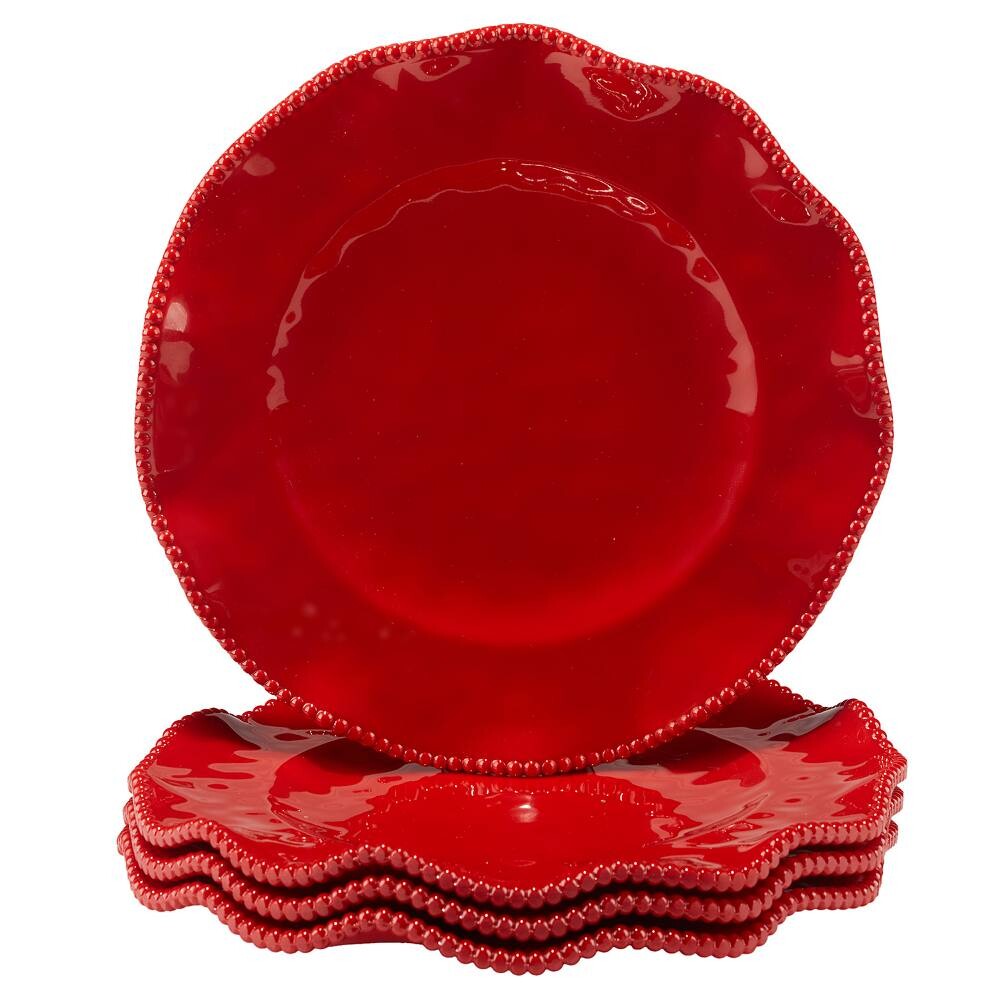 Сертифицированный международный набор столовых тарелок Perlette Red из 4 предметов Certified International, мультиколор
Сертифицированный международный набор столовых тарелок Perlette Red из 4 предметов Certified International, мультиколор