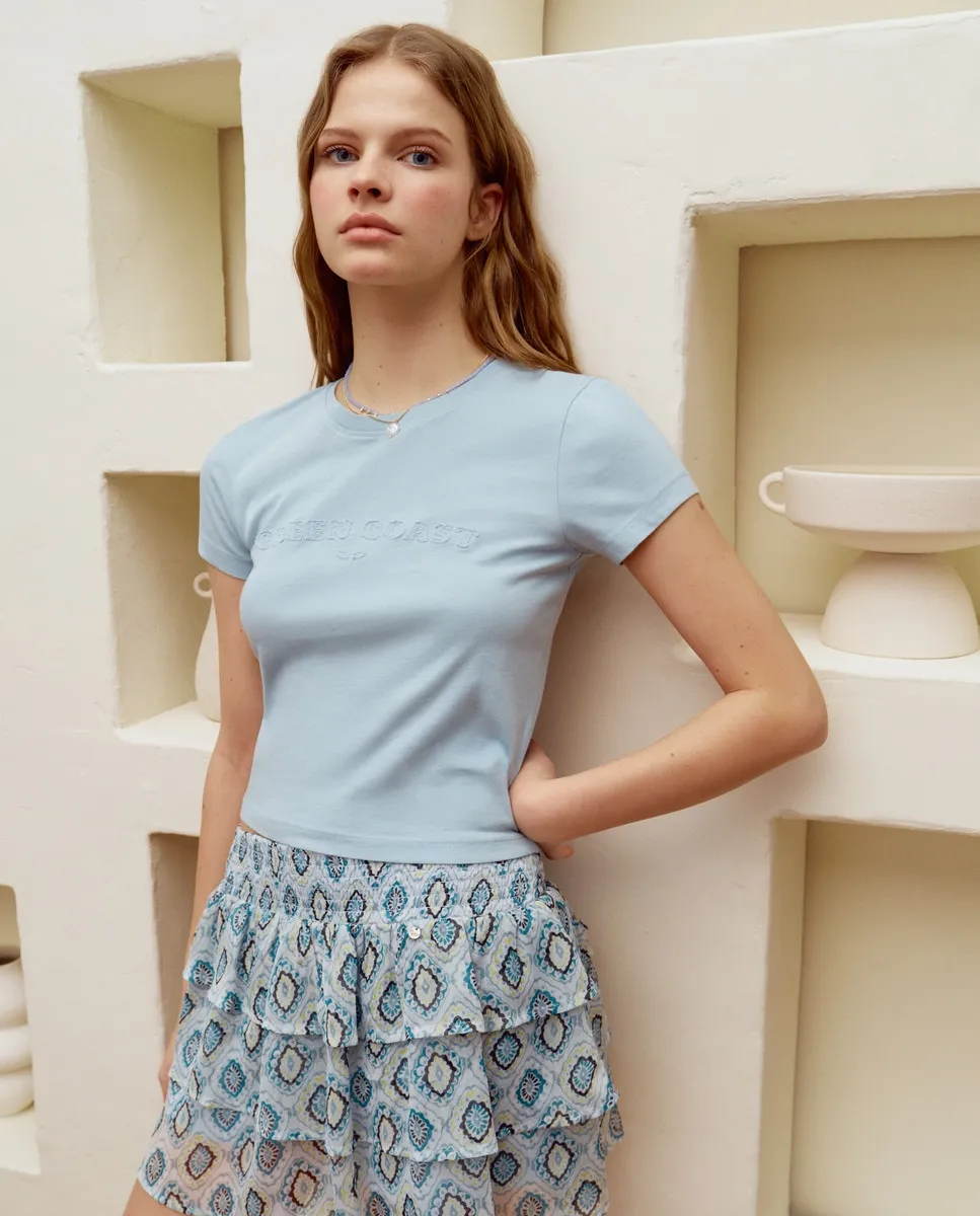 Женская футболка с коротким рукавом и принтом спереди Green Coast, цвет Verde Agua
Женская футболка с коротким рукавом и принтом спереди Green Coast, цвет Verde Agua