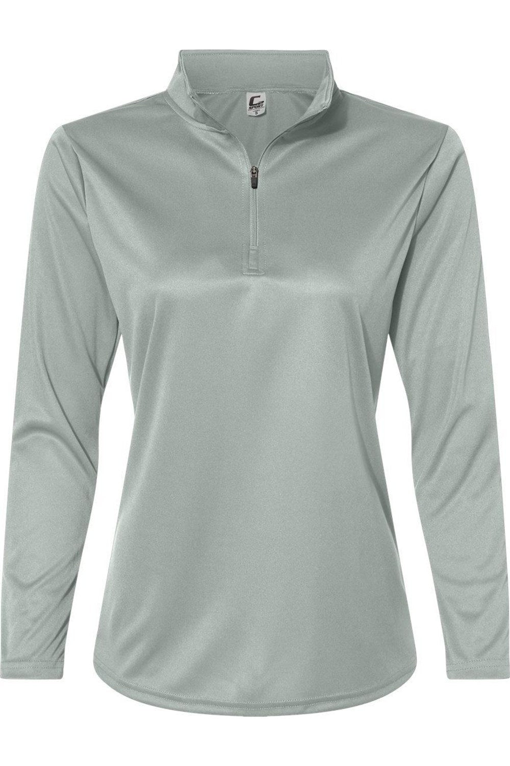 C2 Sport Женский свитер с застежкой-молнией на четверть длины, серебряный
C2 Sport Женский свитер с застежкой-молнией на четверть длины, серебряный