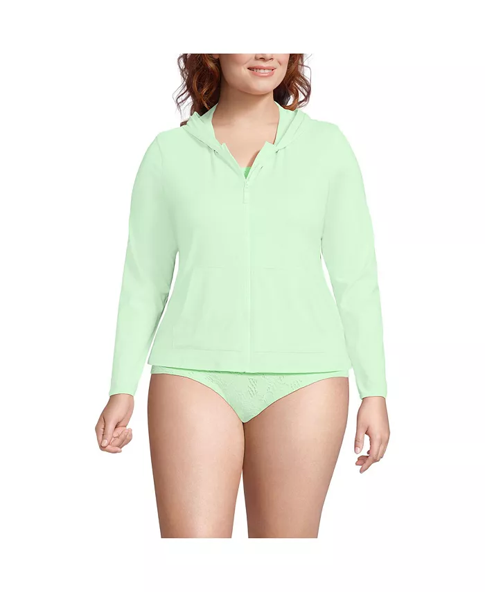 Плюс сайз худи с длинными рукавами и молнией на всю длину для защиты от солнца UPF 50 Lands' End, зеленый
Плюс сайз худи с длинными рукавами и молнией на всю длину для защиты от солнца UPF 50 Lands' End, зеленый