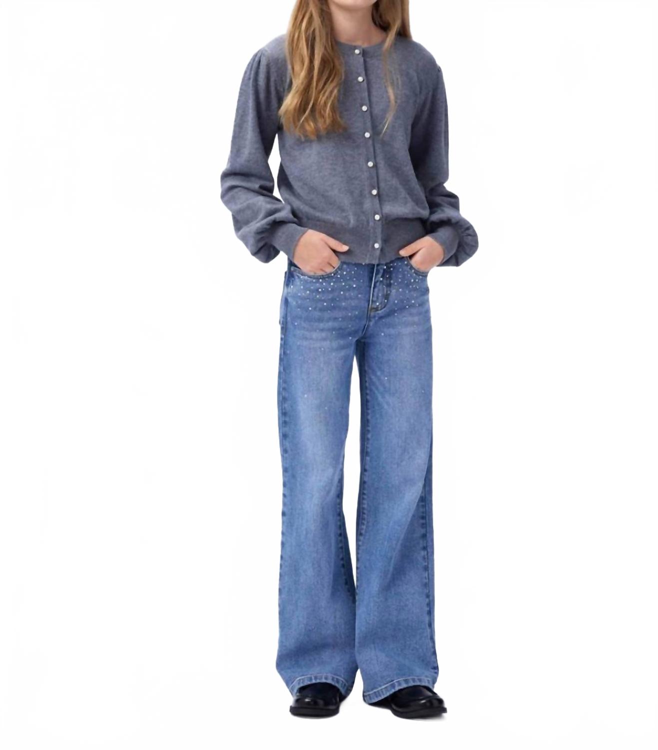 Джинсы Asta Wide Leg из денима со стразами Molo, Rhinestone Denim
Джинсы Asta Wide Leg из денима со стразами Molo, Rhinestone Denim