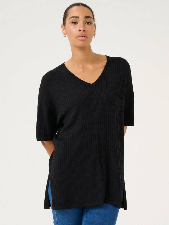 Джемпер silla оверсайз с коротким рукавом KAFFE, черный
Джемпер silla оверсайз с коротким рукавом KAFFE, черный