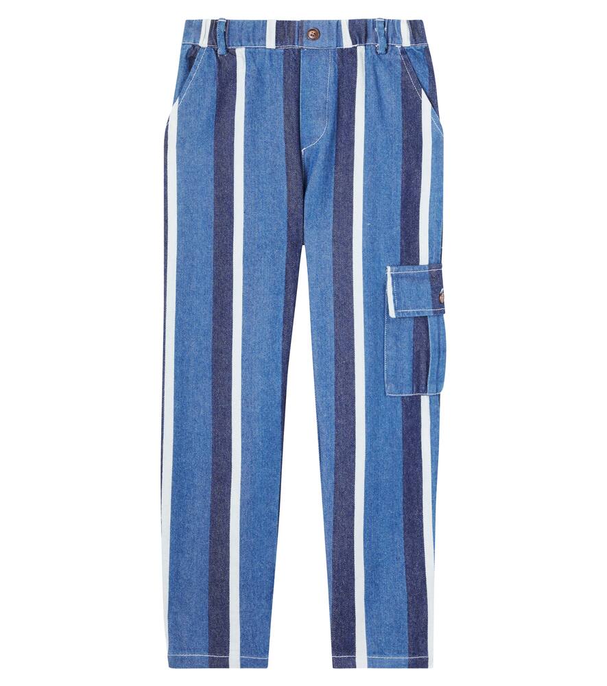 Теуль полосатые джинсовые карго-штаны Donsje, Vintage Blue - White Striped
Теуль полосатые джинсовые карго-штаны Donsje, Vintage Blue - White Striped