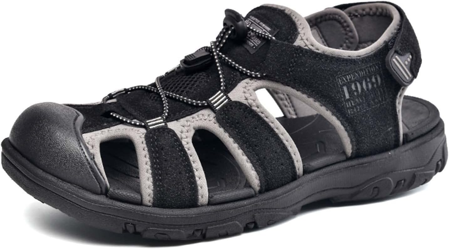 Мужские летние спортивные сандалии Eliogn с закрытым носком, сандалии-рыбаки для активного отдыха, походов, пляжа и водных видов спорта, черный
Мужские летние спортивные сандалии Eliogn с закрытым носком, сандалии-рыбаки для активного отдыха, походов, пляжа и водных видов спорта, черный