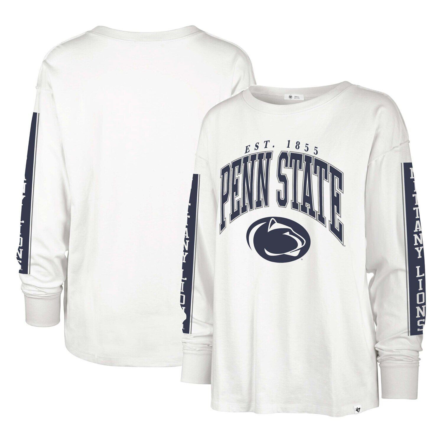 Женская белая футболка с длинным рукавом '47 Penn State Nittany Lions Statement SOA 3-Hit, Белый, Женская белая футболка с длинным рукавом '47 Penn State Nittany Lions Statement SOA 3-Hit 
Женская белая футболка с длинным рукавом '47 Penn State Nittany Lions Statement SOA 3-Hit, Белый, Женская белая футболка с длинным рукавом '47 Penn State Nittany Lions Statement SOA 3-Hit
