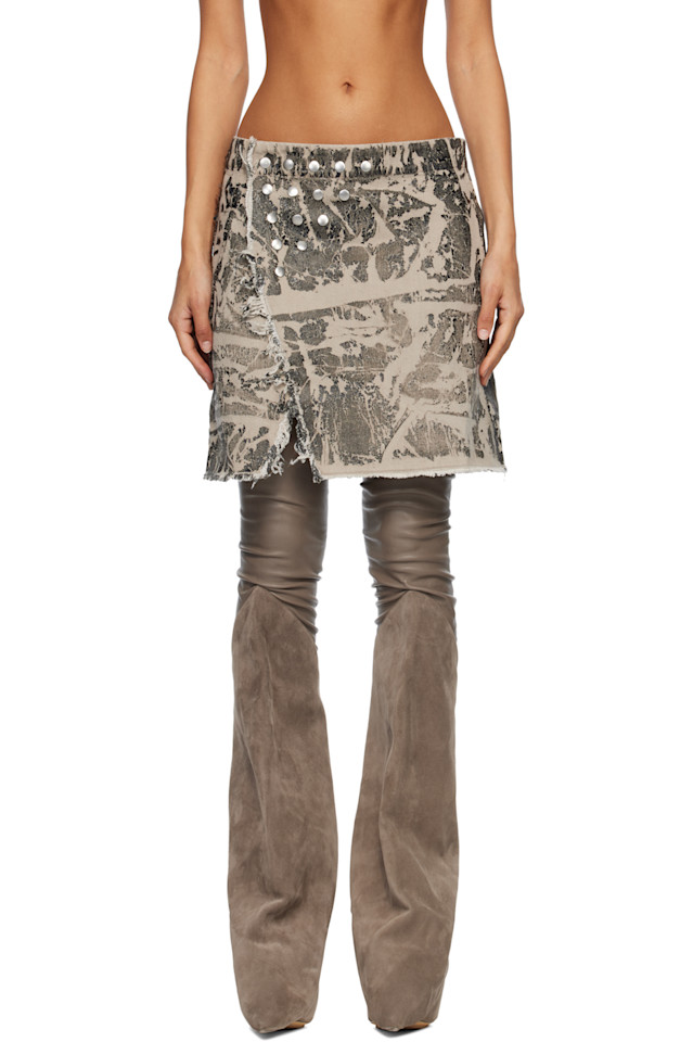 Rick Owens Drkshdw Черная мини-юбка Concordians Sisysnap из денима
Rick Owens Drkshdw Черная мини-юбка Concordians Sisysnap из денима