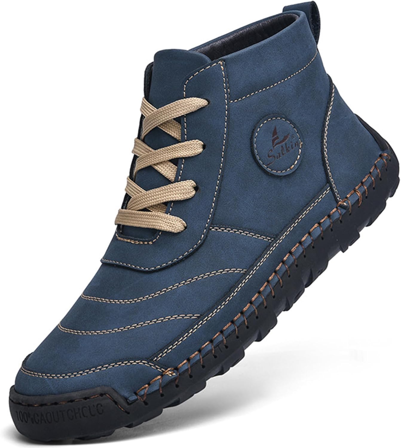 Мужские повседневные высокие кожаные ботинки DEVILEYEZE, ручной работы, модные, на шнуровке, с нескользящей подошвой, для улицы, удобные, ретро, для ходьбы и вождения, ботильоны Чукка, синий
Мужские повседневные высокие кожаные ботинки DEVILEYEZE, ручной работы, модные, на шнуровке, с нескользящей подошвой, для улицы, удобные, ретро, для ходьбы и вождения, ботильоны Чукка, синий