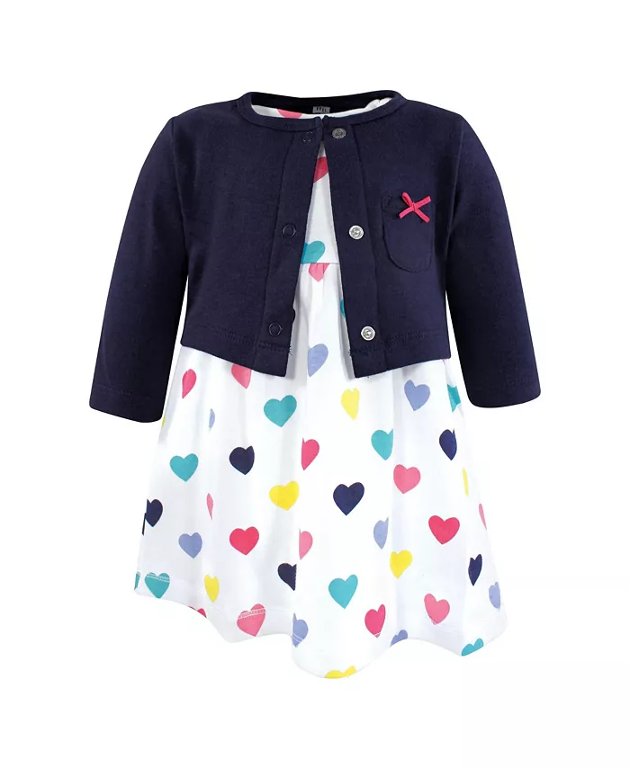 Комплект из платья и кардигана для девочек, хлопок, голубой с сердечками Hudson Baby, синий
Комплект из платья и кардигана для девочек, хлопок, голубой с сердечками Hudson Baby, синий