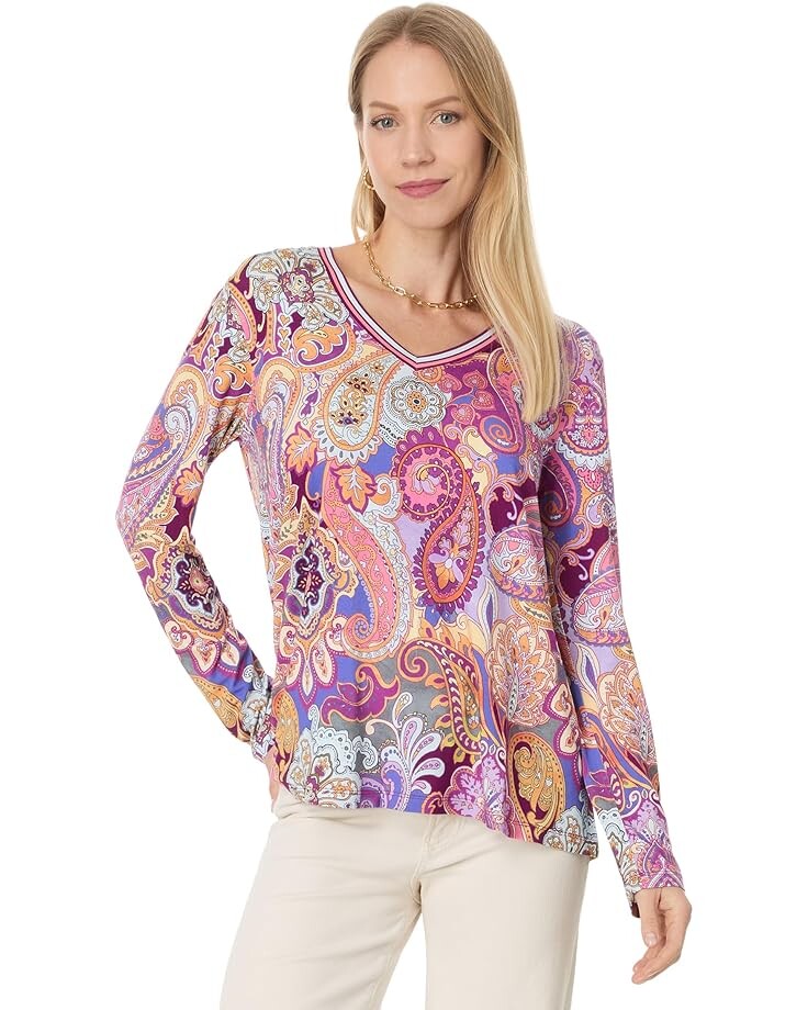 Футболка Johnny Was The Janie Favorite Long Sleeve V-Neck Swing Tee, цвет Sandalwood Pink
Футболка Johnny Was The Janie Favorite Long Sleeve V-Neck Swing Tee, цвет Sandalwood Pink