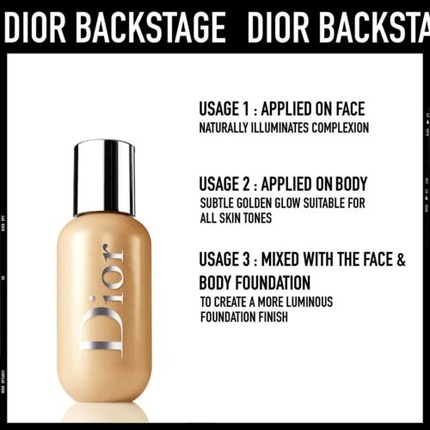 Backstage Face & Body Glow Foundation Dior
Backstage Face & Body Glow Foundation Dior
