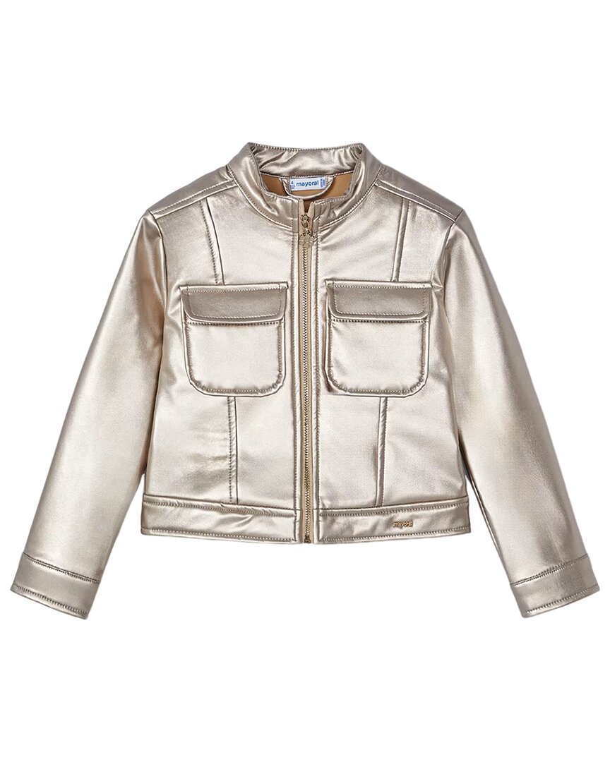 Байкерская куртка Mayoral Metallic, золотой
Байкерская куртка Mayoral Metallic, золотой
