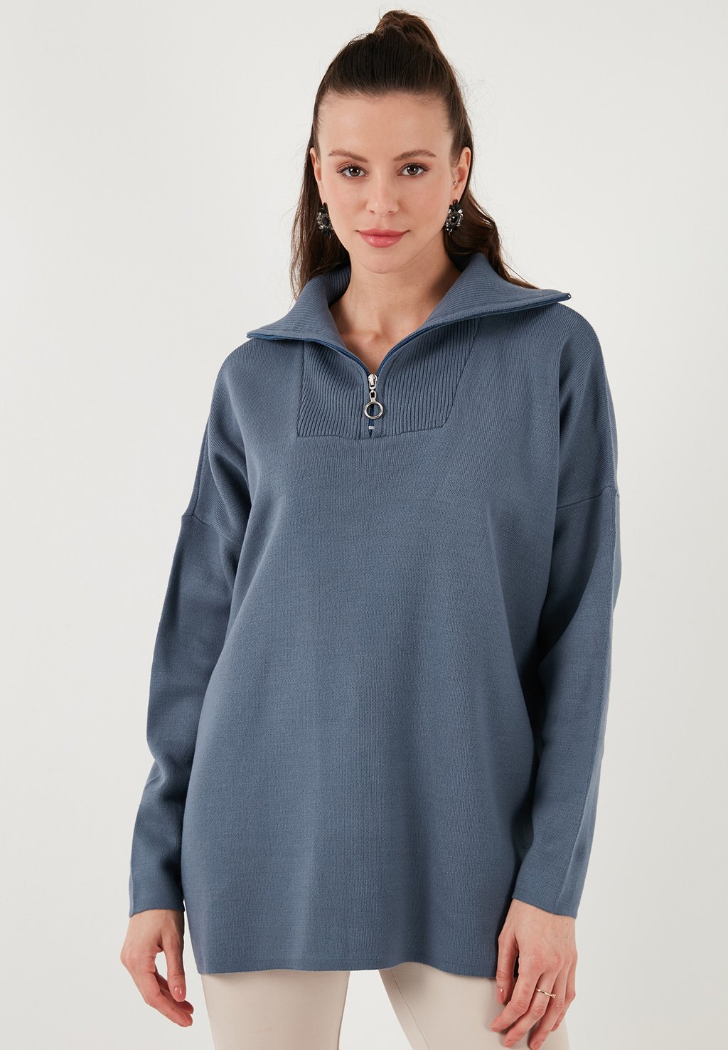 Джемпер LELA, сине-серый 
Джемпер LELA, сине-серый