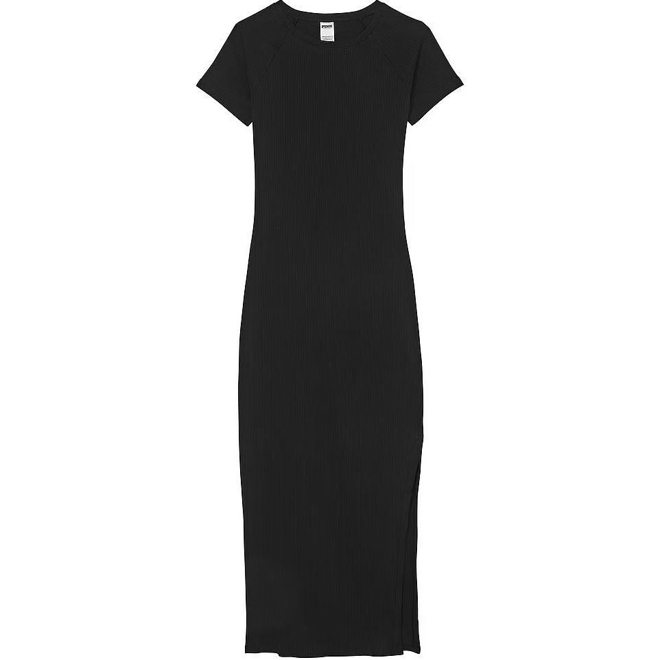 Victoria's Secret Розовое платье миди с рельефными контурами / Женское платье Pure Black с коротким рукавом
Victoria's Secret Розовое платье миди с рельефными контурами / Женское платье Pure Black с коротким рукавом