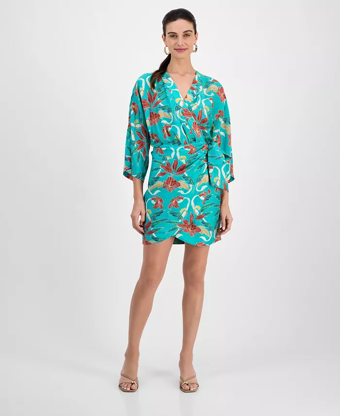 Женское мини-платье с запахом и длинными рукавами I.N.C. International Concepts, синий
Женское мини-платье с запахом и длинными рукавами I.N.C. International Concepts, синий