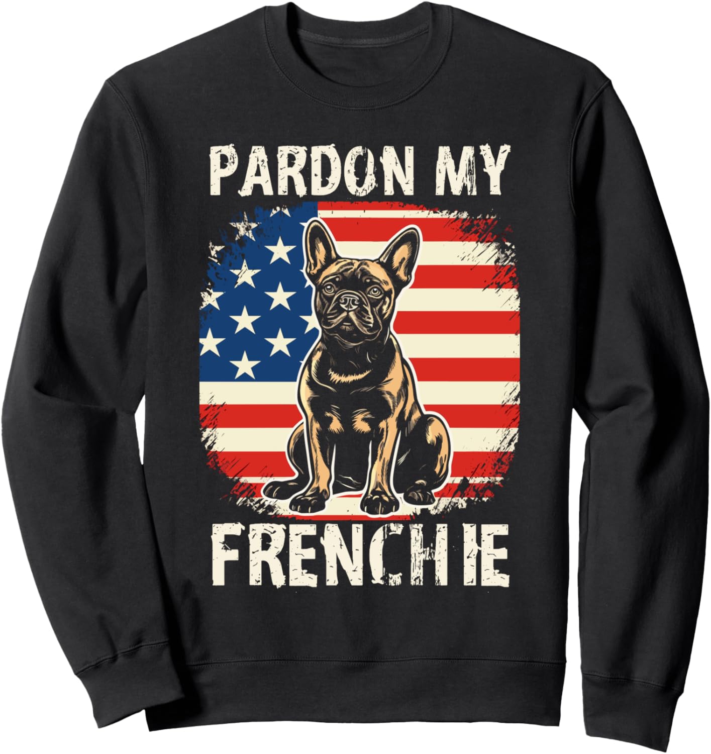 Простите, мой французский бульдог, винтажная толстовка с американским флагом The French Bulldog Patriot Co., черный
Простите, мой французский бульдог, винтажная толстовка с американским флагом The French Bulldog Patriot Co., черный