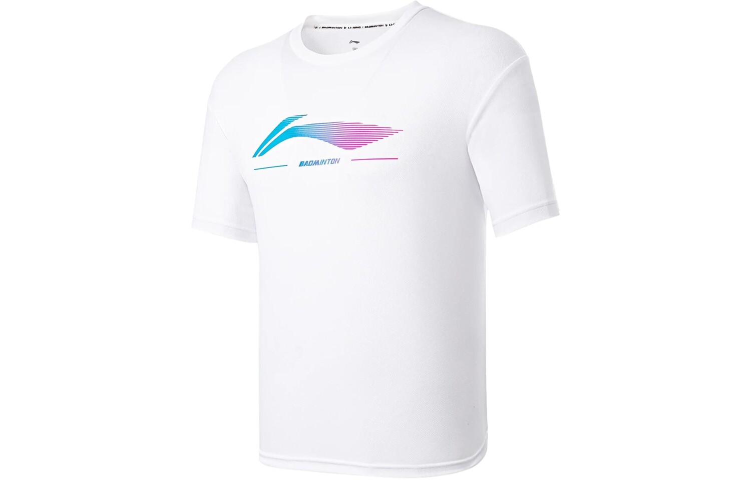 Футболка серии Badminton унисекс белая Lining, белый 
Футболка серии Badminton унисекс белая Lining, белый