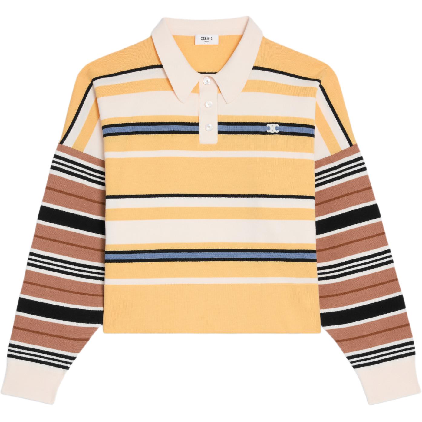 Длинный рукав поло в полоску CELINE, мультиколор
Длинный рукав поло в полоску CELINE, мультиколор