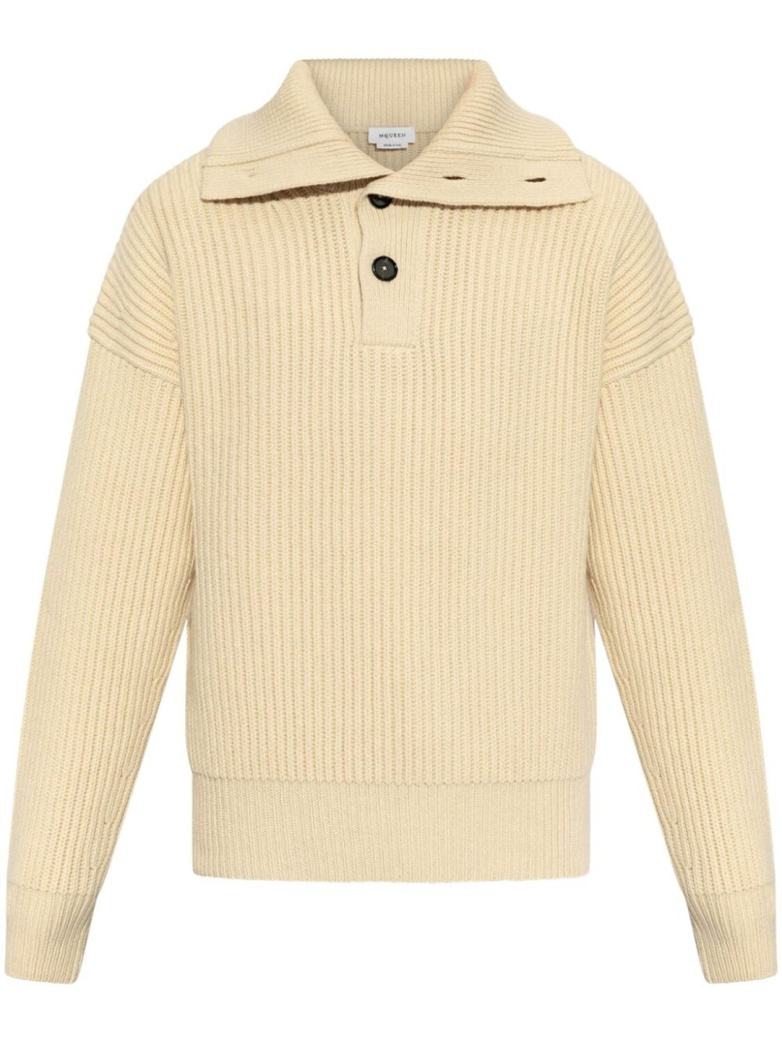 Ребристый свитер Alexander McQueen, нейтральный
Ребристый свитер Alexander McQueen, нейтральный