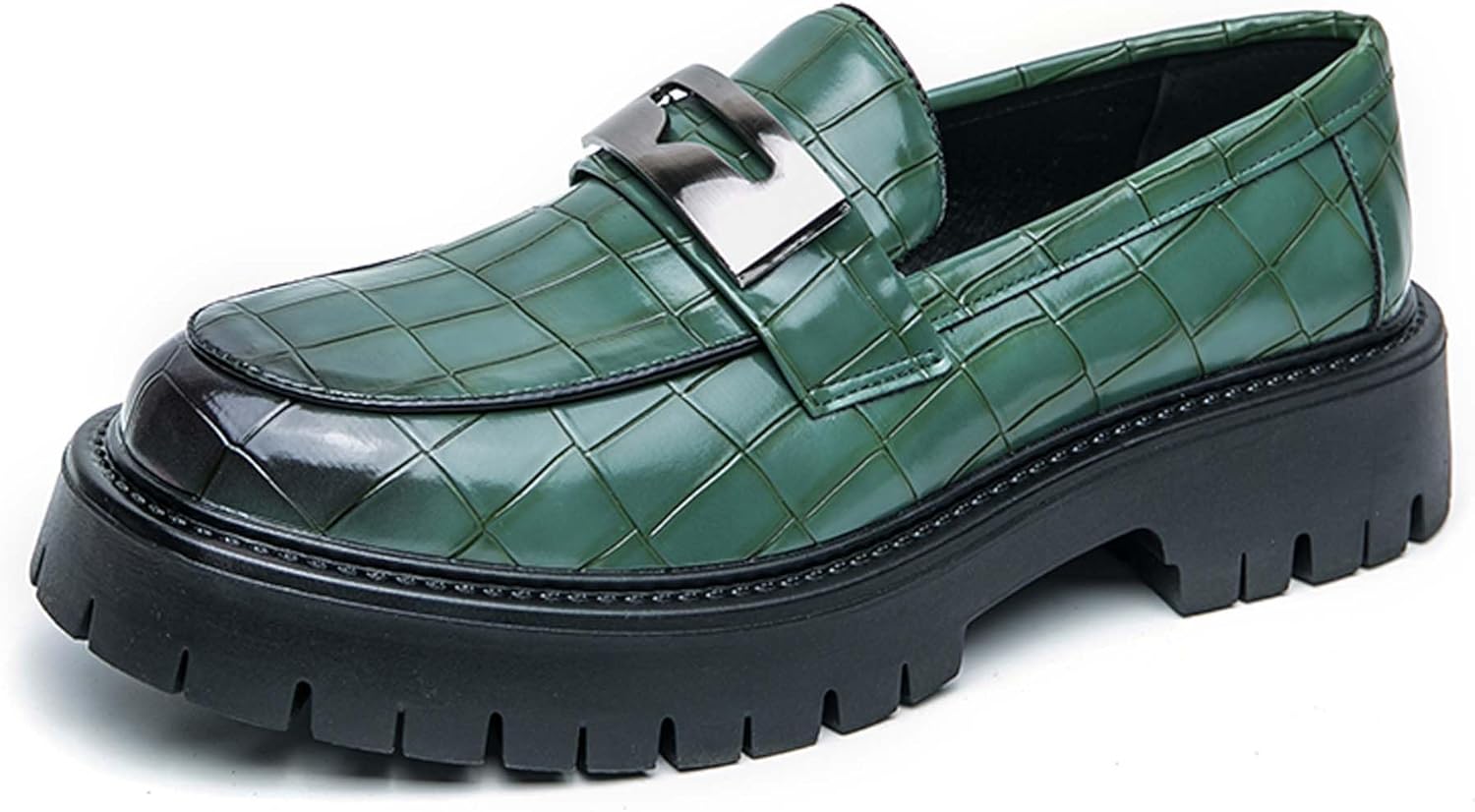 Мужские лоферы с толстой подошвой на платформе с противоскользящей поверхностью и верхом из лакированной кожи, подходящие для работы в офисе, вечеринок, танцев и свадеб Generic, зеленый
Мужские лоферы с толстой подошвой на платформе с противоскользящей поверхностью и верхом из лакированной кожи, подходящие для работы в офисе, вечеринок, танцев и свадеб Generic, зеленый