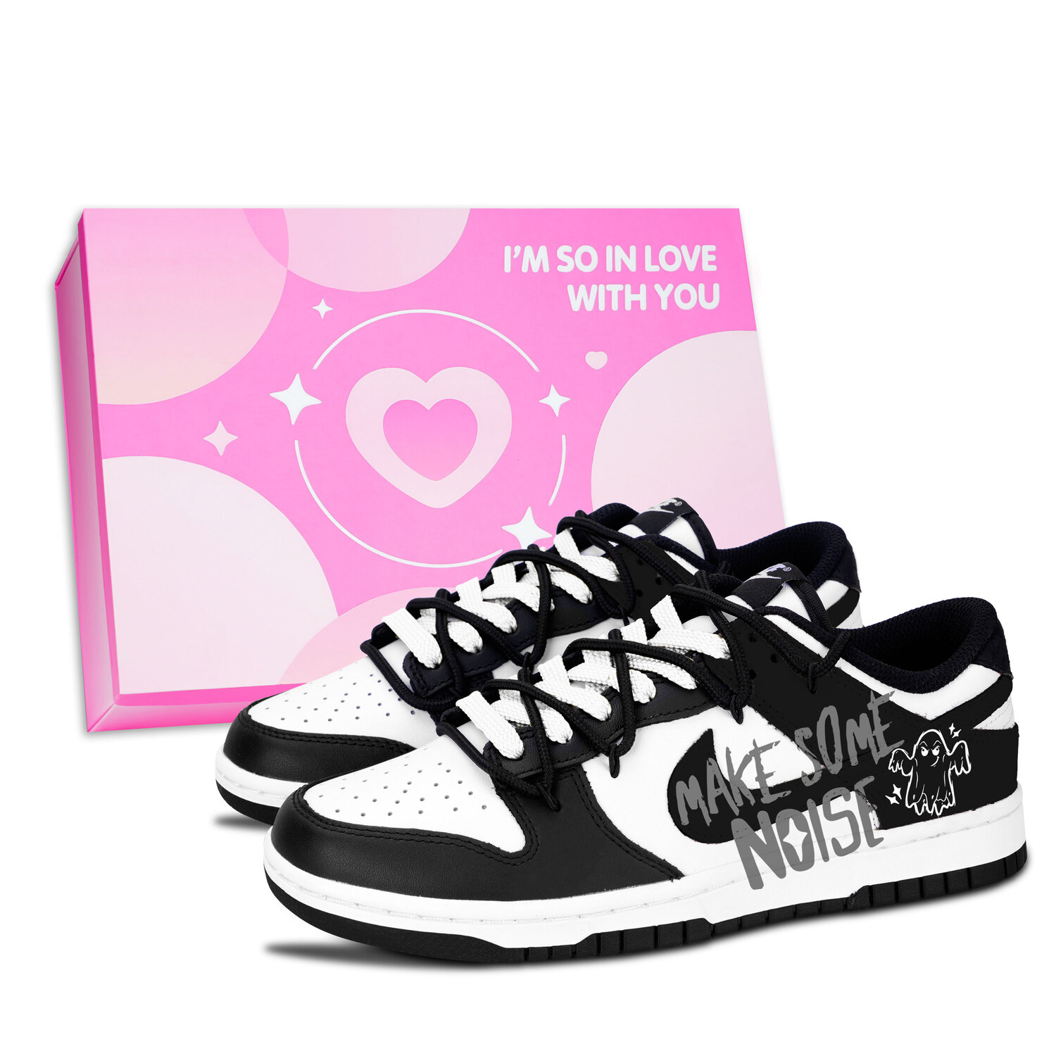 Nike Dunk Black White, Ling Sheng Qu Dong - износостойкие низкие скейтбордистские кроссовки унисекс, черный и серый
Nike Dunk Black White, Ling Sheng Qu Dong - износостойкие низкие скейтбордистские кроссовки унисекс, черный и серый