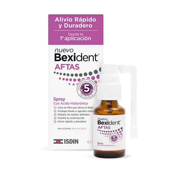 Спрей с гиалуроновой кислотой Bexident Aftas Isdin, 15 ml
Спрей с гиалуроновой кислотой Bexident Aftas Isdin, 15 ml