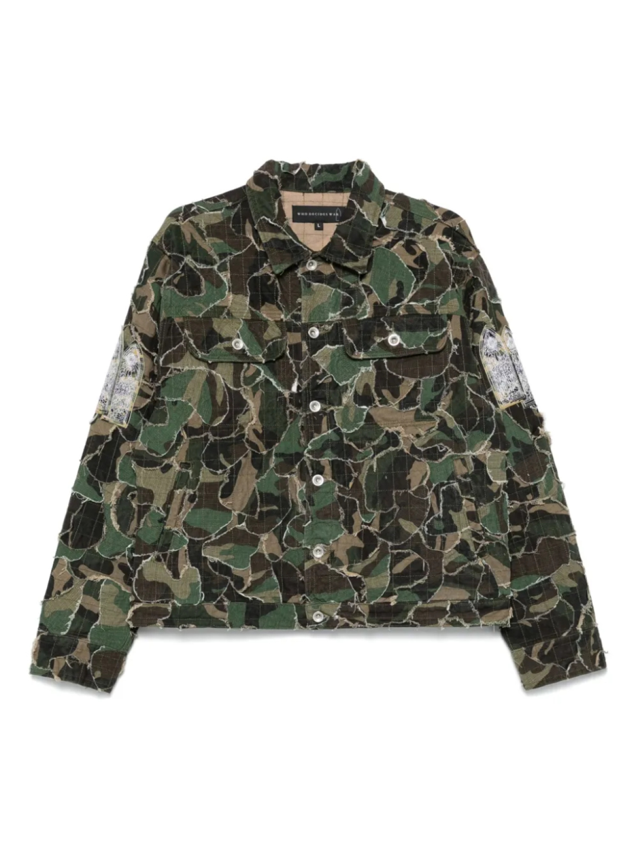 Куртка дальнобойщика камуфляжного цвета Who Decides War, зеленый
Куртка дальнобойщика камуфляжного цвета Who Decides War, зеленый