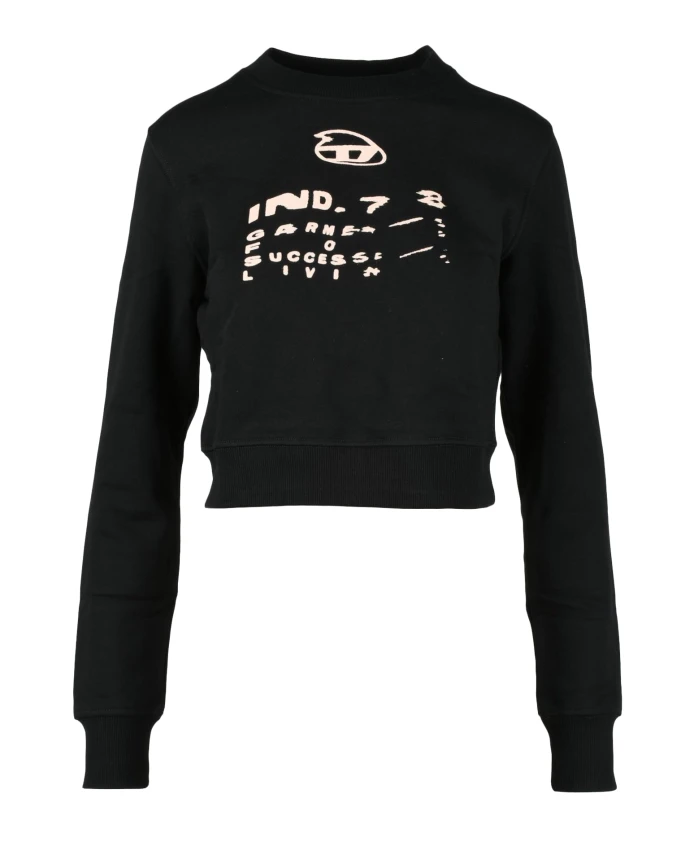 Хлопковая толстовка Diesel, черный
Хлопковая толстовка Diesel, черный