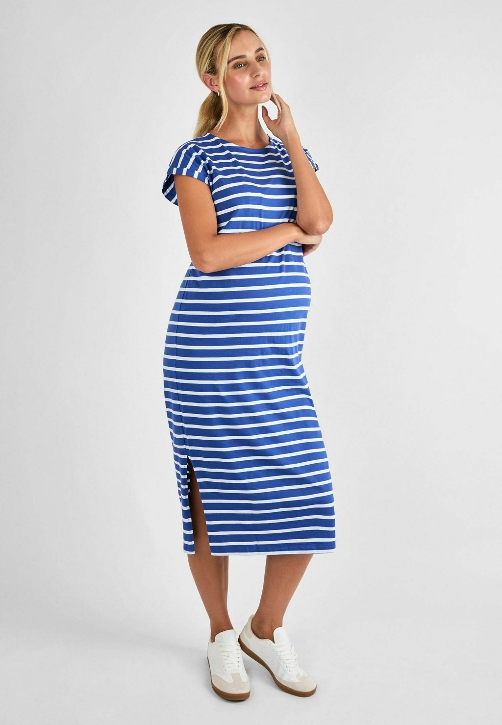 Платье из джерси MATERNITY FIT JoJo Maman Bébé, синий 
Платье из джерси MATERNITY FIT JoJo Maman Bébé, синий