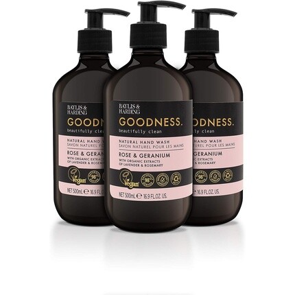 Goodness Rose And Geranium 500 мл средство для мытья рук, Baylis & Harding, Черный, Goodness Rose And Geranium 500 мл средство для мытья рук, Baylis & Harding
Goodness Rose And Geranium 500 мл средство для мытья рук, Baylis & Harding, Черный, Goodness Rose And Geranium 500 мл средство для мытья рук, Baylis & Harding