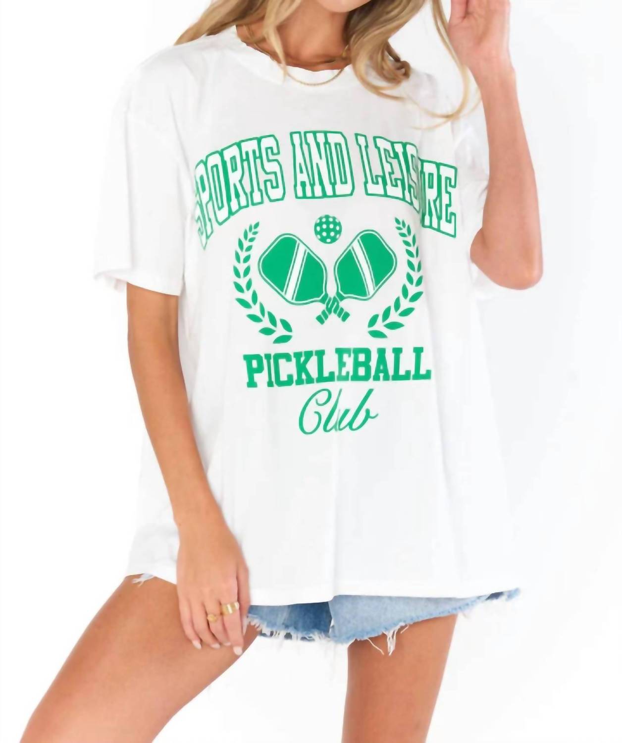 Футболка Airport Tee Top с изображением пиклбольного клуба Show Me Your Mumu, pickleball club graphic
Футболка Airport Tee Top с изображением пиклбольного клуба Show Me Your Mumu, pickleball club graphic