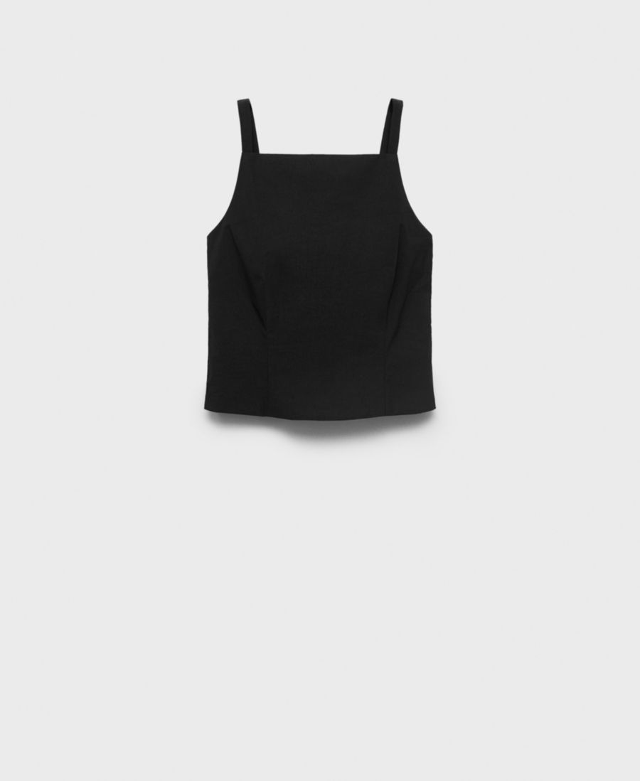 Женский топ с завязками на спине MANGO, Black
Женский топ с завязками на спине MANGO, Black