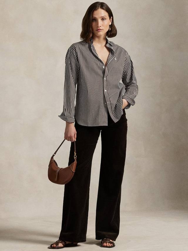 Хлопковая рубашка свободного кроя в полоску Ralph Lauren, Brown/White
Хлопковая рубашка свободного кроя в полоску Ralph Lauren, Brown/White