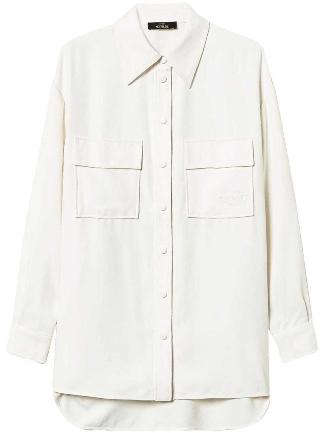 TWINSET креповая рубашка, белый
TWINSET креповая рубашка, белый