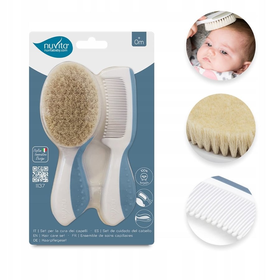 Набор кистей и расчесок Powder Blue Nuvita
Набор кистей и расчесок Powder Blue Nuvita