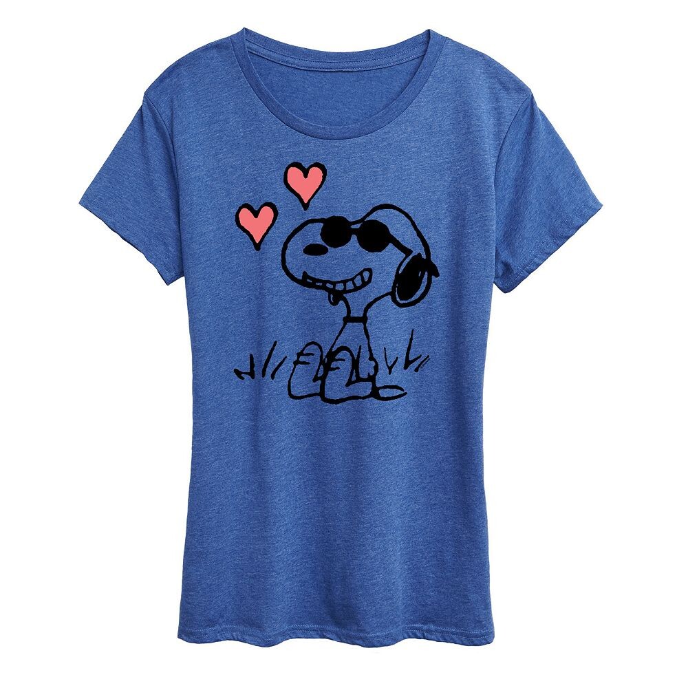 Женская футболка Peanuts Snoopy Joe Cool Sitting Hearts с рисунком Licensed Character, цвет Heather Royal Blue
Женская футболка Peanuts Snoopy Joe Cool Sitting Hearts с рисунком Licensed Character, цвет Heather Royal Blue