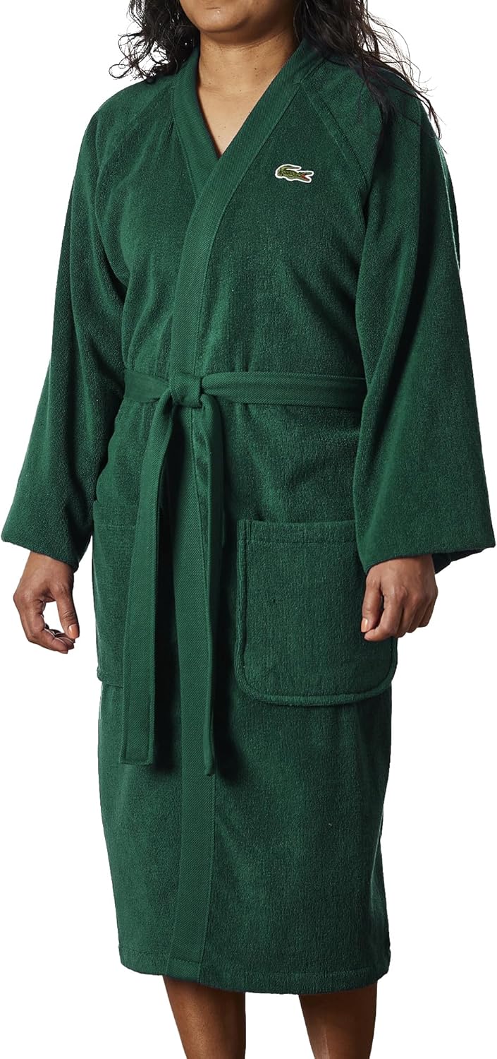 Lacoste Classic Pique халат, 100% мягкий хлопковый махровый материал, унисекс взрослый банный халат, впитывающий и быстросохнущий, один размер подходит большинству, Eden
Lacoste Classic Pique халат, 100% мягкий хлопковый махровый материал, унисекс взрослый банный халат, впитывающий и быстросохнущий, один размер подходит большинству, Eden