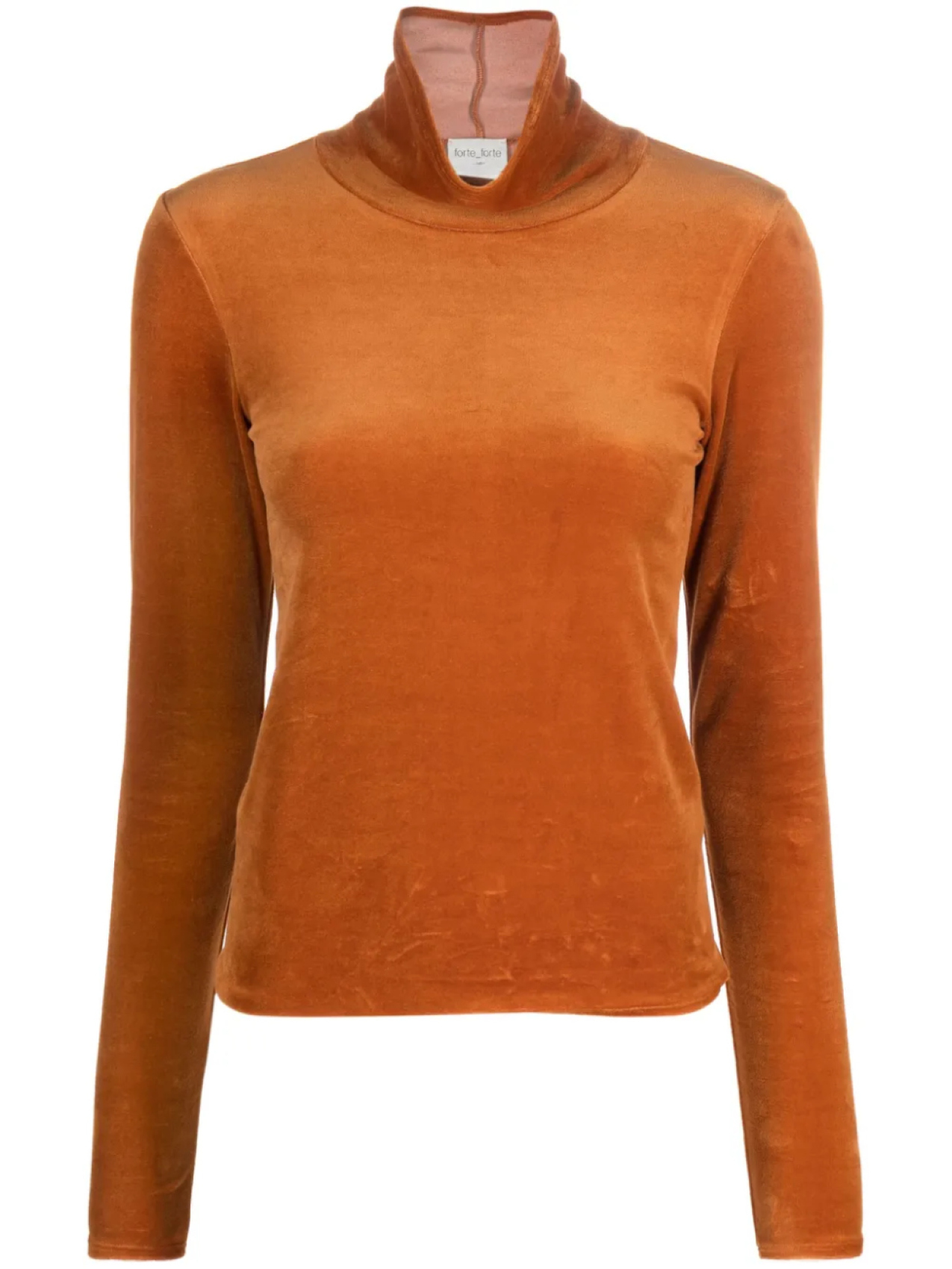 Футболка Forte Forte бархатный топ с высоким воротником, коричневый
Футболка Forte Forte бархатный топ с высоким воротником, коричневый