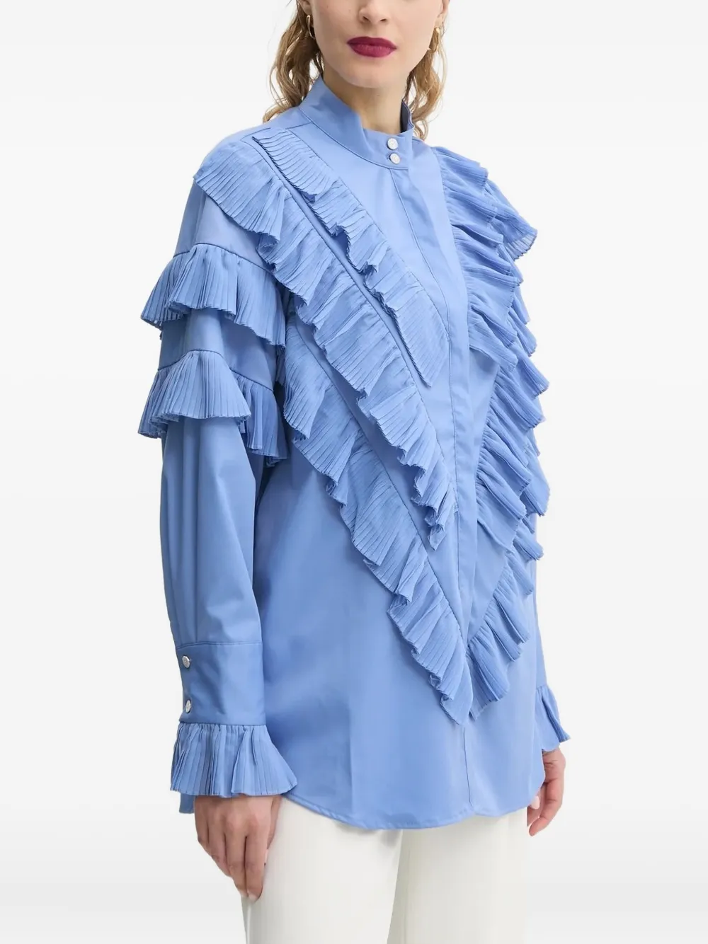 Блузка с плиссированными воланами Bruuns Bazaar, синий
Блузка с плиссированными воланами Bruuns Bazaar, синий