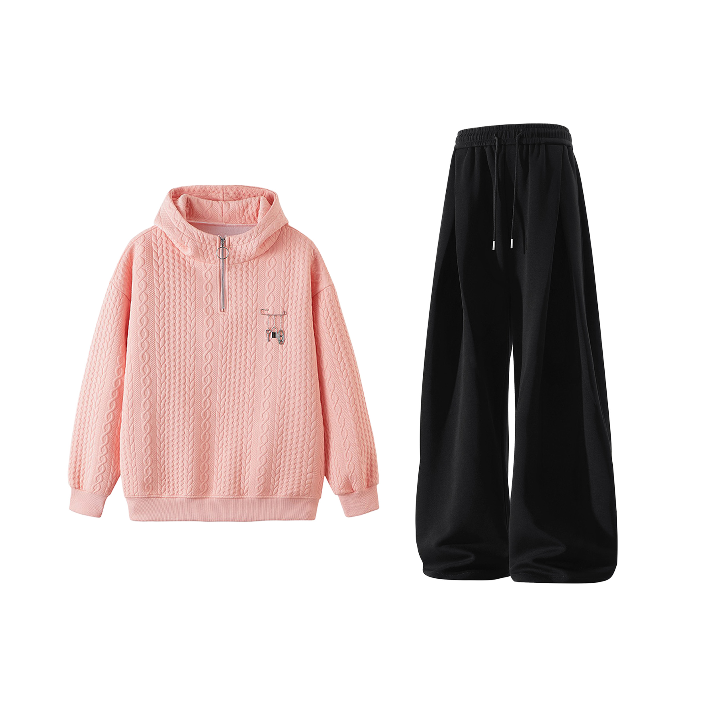 Свитшот-сет Unisex Hooded Moderate X1617, розовый sweatshirt+черный sweatpants
Свитшот-сет Unisex Hooded Moderate X1617, розовый sweatshirt+черный sweatpants