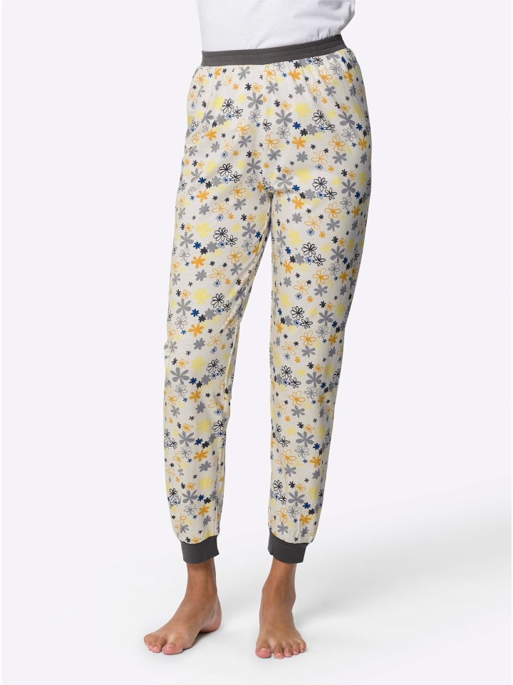 Пижамные брюки с принтом экрю и серого камня Sieh an!
Пижамные брюки с принтом экрю и серого камня Sieh an!