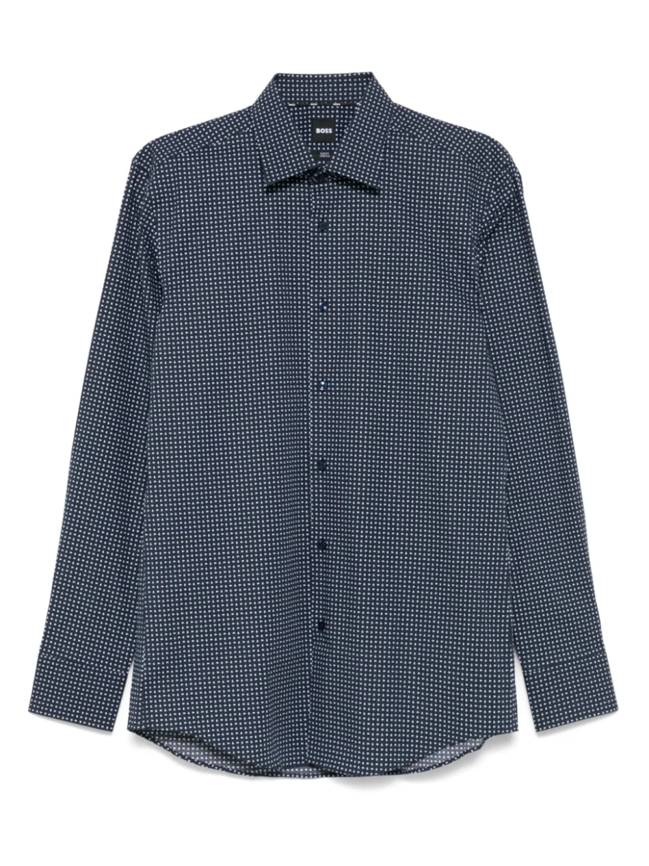 Рубашка с принтом BOSS, синий 
Рубашка с принтом BOSS, синий