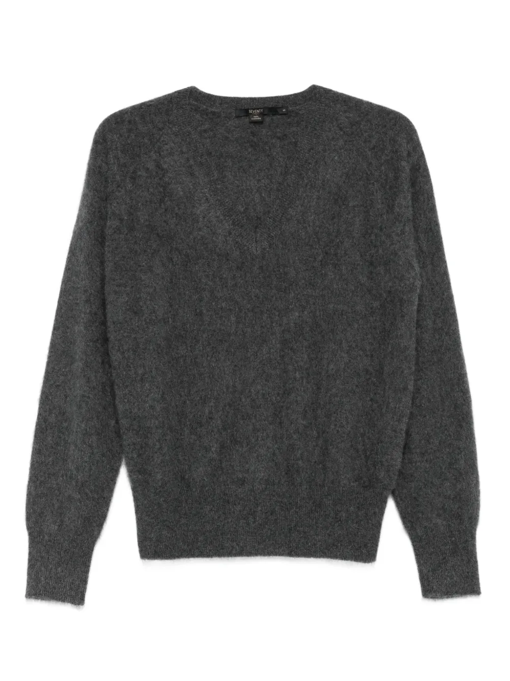 Кашемировый свитер с V-образным вырезом Seventy, серый 
Кашемировый свитер с V-образным вырезом Seventy, серый